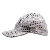 Silver Sequin Baseball Cap